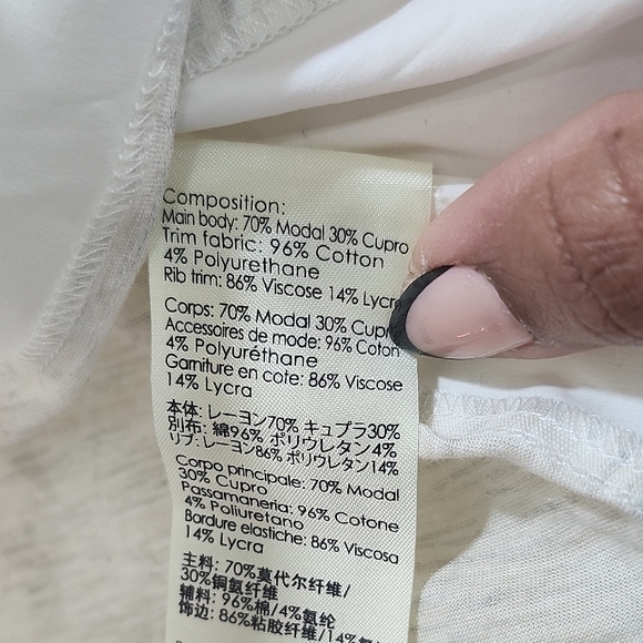 3.1 Phillip Lim Gray and White Tank Top - Picture 3 of 12